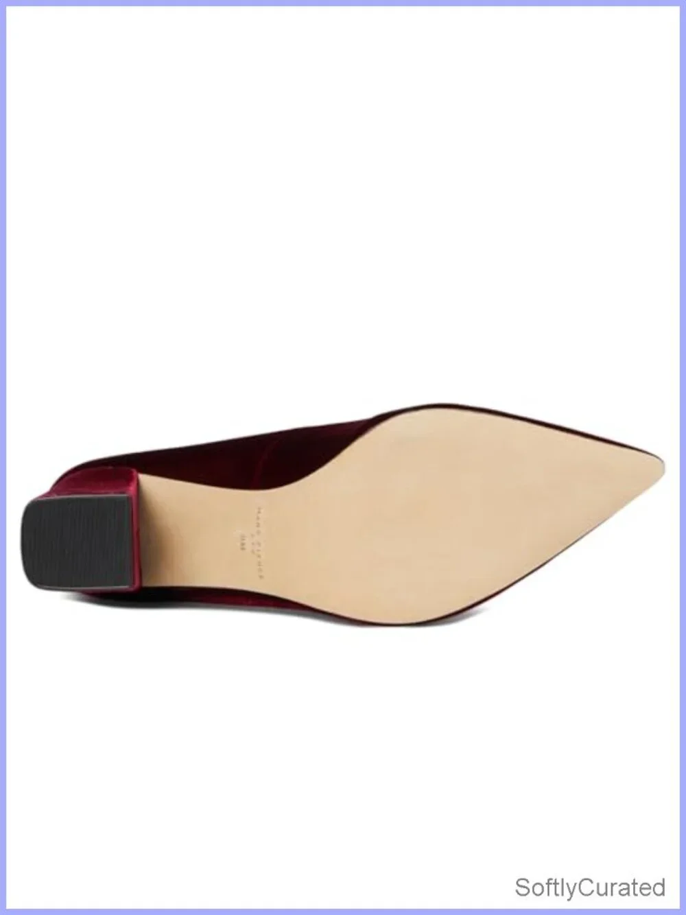 Marc Fisher Ltd Zala Textile Slip-On Block Heel Pointed Toe Pump